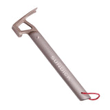 Max Outdoor Camping Hiking Tent Hammer Stake Remover Nail Puller Silver