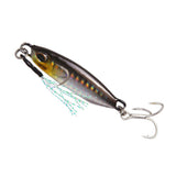 Max Metal Hard Jigging Lead Fish Swimbait Artificial Fishing Lures & Hook Brown