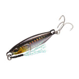 Max Metal Hard Jigging Lead Fish Swimbait Artificial Fishing Lures & Hook Brown