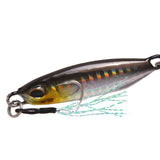 Max Metal Hard Jigging Lead Fish Swimbait Artificial Fishing Lures & Hook Brown