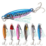 Max Metal Hard Jigging Lead Fish Swimbait Artificial Fishing Lures & Hook Brown