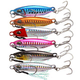 Max Metal Hard Jigging Lead Fish Swimbait Artificial Fishing Lures & Hook Brown