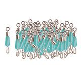 Max 100pcs Fishing Sub-line Link Connectors Quick Change Rolling Swivels Clips S