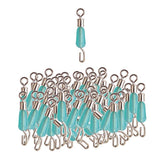Max 100pcs Fishing Sub-line Link Connectors Quick Change Rolling Swivels Clips S