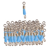 Max Metal Fishing Line Connector Quick Change Rolling Swivels Clip Swivels M