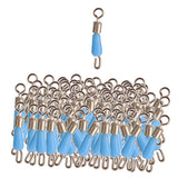 Max Metal Fishing Line Connector Quick Change Rolling Swivels Clip Swivels M