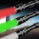 Max Maxb Super Bright Flashlight Torch Rechargeable LED Torch USB Green Light