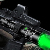 Max Maxb Super Bright Flashlight Torch Rechargeable LED Torch USB Green Light