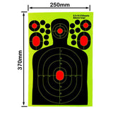 Max Maxb 10 Pieces Splatter Reactive Self Adhesive Shooting Targets Gun Rifle Pistol