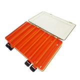 Max Maxb Double-layer Fishing Lure Box Tackle Box Bait Container Storage Orange S