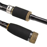 Maxbell 4 Section Carbon Fiber Fishing Rod Ultralight Lure Pole Straight Handle 2.1m