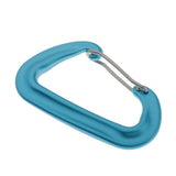 Max Maxb 12KN/5KN 7075 Aluminum Carabiner D-Ring Key Chain Clip Snap Hooks Blue