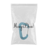 Max Maxb 12KN/5KN 7075 Aluminum Carabiner D-Ring Key Chain Clip Snap Hooks Blue