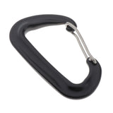 Max Maxb 12KN/5KN 7075 Aluminum Carabiner D-Ring Key Chain Clip Snap Hooks Black