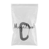 Max Maxb 12KN/5KN 7075 Aluminum Carabiner D-Ring Key Chain Clip Snap Hooks Black