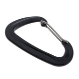 Max Maxb 12KN/5KN 7075 Aluminum Carabiner D-Ring Key Chain Clip Hooks  Black