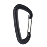 Max Maxb 12KN/5KN 7075 Aluminum Carabiner D-Ring Key Chain Clip Hooks  Black