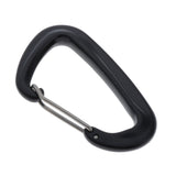 Max Maxb 12KN/5KN 7075 Aluminum Carabiner D-Ring Key Chain Clip Hooks  Black
