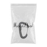 Max Maxb 12KN/5KN 7075 Aluminum Carabiner D-Ring Key Chain Clip Hooks  Black