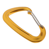 Max Maxb 12KN/5KN 7075 Aluminum Carabiner D-Ring Key Chain Clip Hooks  Gold