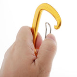Max Maxb 12KN/5KN 7075 Aluminum Carabiner D-Ring Key Chain Clip Hooks  Gold