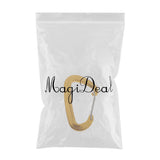 Max Maxb 12KN/5KN 7075 Aluminum Carabiner D-Ring Key Chain Clip Hooks  Gold
