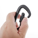 Max Maxb 12KN/5KN 7075 Aluminum Carabiner D-Ring Key Chain Clip Snap Hook 80cm