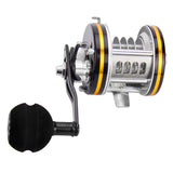 Maxbell Winter Ice Reel Trolling Reel for Sea Boat Big Game Fishing 4 Hole Reel