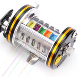 Maxbell Winter Ice Reel Trolling Reel for Sea Boat Big Game Fishing 5 Hole Reel