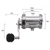 Maxbell Winter Ice Reel Trolling Reel for Sea Boat Big Game Fishing 10 Hole Reel