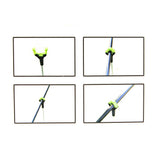 Maxbell 2pcs Fishing Rod Gripper Head Grips Fishing Rod Holder Fishing Tackles Green