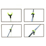 Maxbell 2pcs Fishing Rod Gripper Head Grips Fishing Rod Holder Fishing Tackles Green
