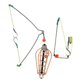 Maxbell Fishing Feeder Basket Holder Fishing Bait Cage with Line Hooks 20g