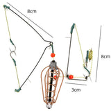 Maxbell Fishing Feeder Basket Holder Fishing Bait Cage with Line Hooks 20g