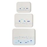 Maxbell 1 Piece Hotel Serving Trays Rectangle Melamine Plastic Tableware White S