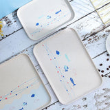 Maxbell 1 Piece Hotel Serving Trays Rectangle Melamine Plastic Tableware White S