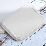 Maxbell 1 Piece Hotel Serving Trays Rectangle Melamine Plastic Tableware White S