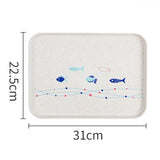 Maxbell 1 Piece Hotel Serving Trays Rectangle Melamine Plastic Tableware White M