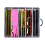 Maxbell 15pcs Imitation Earthworm Artificial Soft Bait Fishing Lures