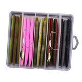 Maxbell 15pcs Imitation Earthworm Artificial Soft Bait Fishing Lures