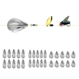 Maxbell 10pcs Bombarda Floats Carp Coarse Trout Bass Sea Lure Fishing Tackle A