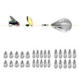 Maxbell 10pcs Bombarda Floats Carp Coarse Trout Bass Sea Lure Fishing Tackle A