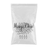 Maxbell 100pcs Fly Fishing Spoons Lure Hard Sequins Baits Silver L