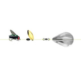 Maxbell 100pcs Fly Fishing Spoons Lure Hard Sequins Baits Golden S