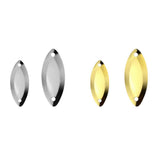 Maxbell 100pcs Fly Fishing Spoons Lure Hard Sequins Baits Golden S