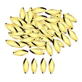 Maxbell 100pcs Fly Fishing Spoons Lure Hard Sequins Baits Golden L