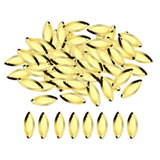 Maxbell 100pcs Fly Fishing Spoons Lure Hard Sequins Baits Golden L