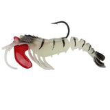 Maxbell Lead Head Multi-jointed Shrimp Fishing Lure Luminous with Black Line
