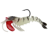 Maxbell Lead Head Multi-jointed Shrimp Fishing Lure Luminous with Black Line