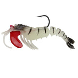 Maxbell Lead Head Multi-jointed Shrimp Fishing Lure Luminous with Black Line